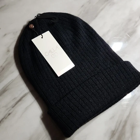 Calia ribbed beanie pure black NWT - Picture 6 of 7